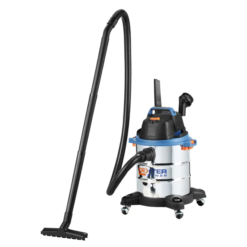 Aspirateur de chantier eau et poussières DEXTER 20L, 1400W, fonction souffleur