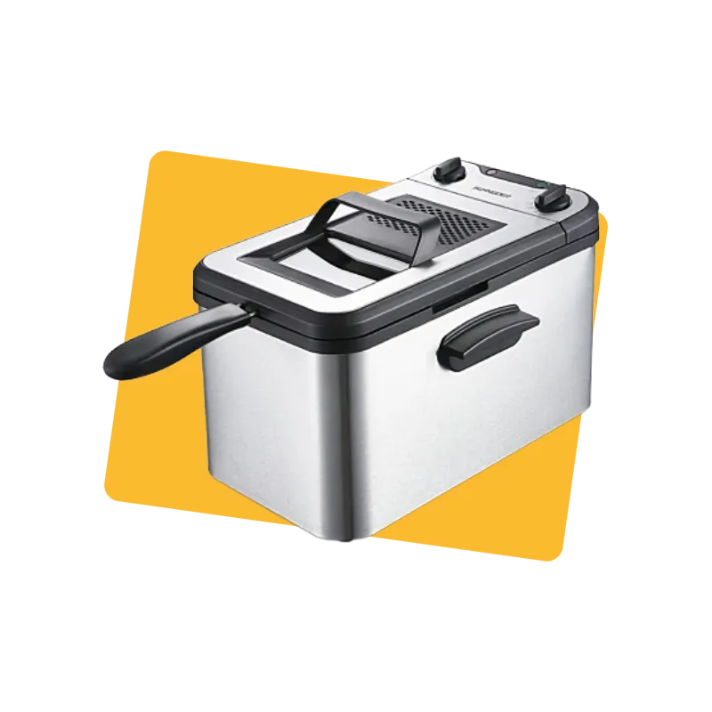 Friteuse semi professionnelle 3000W 4L Argent - SCHNEIDER - SCDF234X