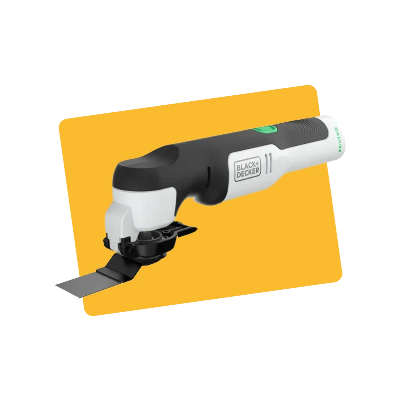 Outil oscillant multifonction sans fil Reviva 12V Blanc/Noir