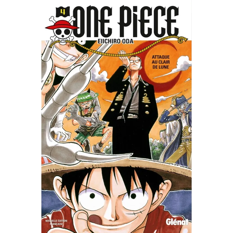 One Piece - édition originale Tome 4 : attaque au clair de lune - Eiichiro Oda - Glénat - Poche - ravate.com librairie reunion
