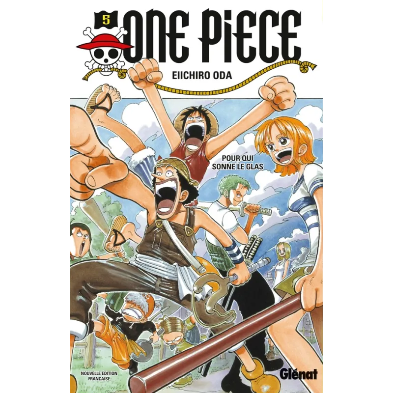 One Piece - édition originale Tome 5 : pour qui sonne le glas - Eiichiro Oda - Glénat - Poche - ravate.com librairie reunion