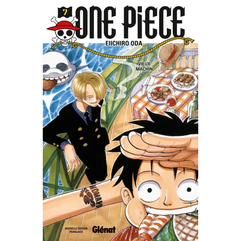 One Piece - édition originale Tome 7 : vieux machin - Eiichiro Oda - Glénat - Poche - ravate.com librairie reunion