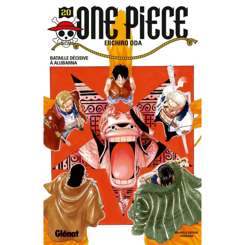 One Piece - édition originale Tome 20 : bataille décisive à Alubarna - Eiichiro Oda - Glénat - Poche - ravate.com librairie reun