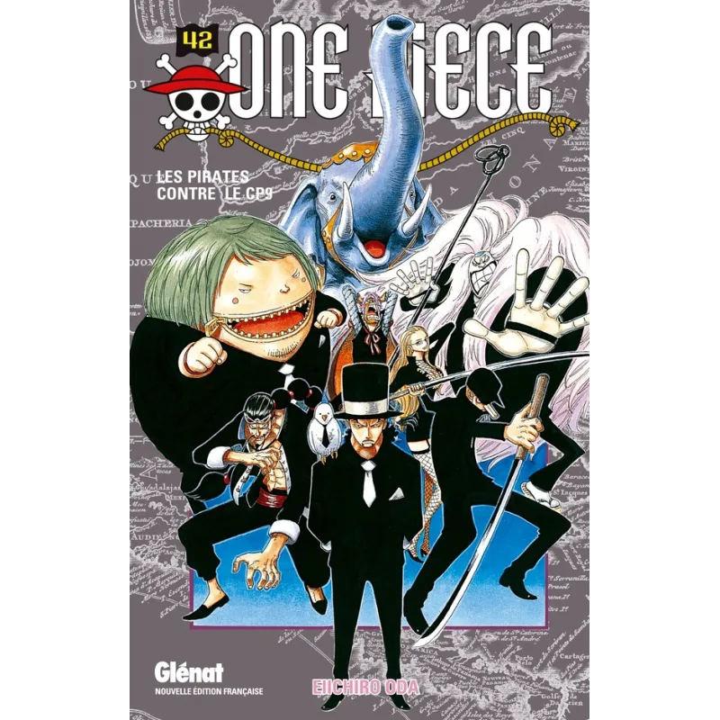 One Piece - édition originale Tome 42 : les pirates contre le CP9 - Eiichiro Oda - Glénat - Poche - ravate.com librairie reunion