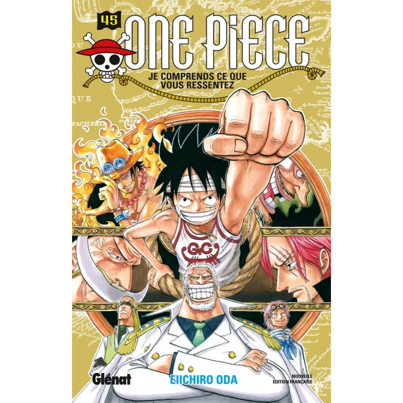 One Piece - édition originale Tome 45 : je comprends ce que vous ressentez - Eiichiro Oda - Glénat - Poche - ravate.com librairi