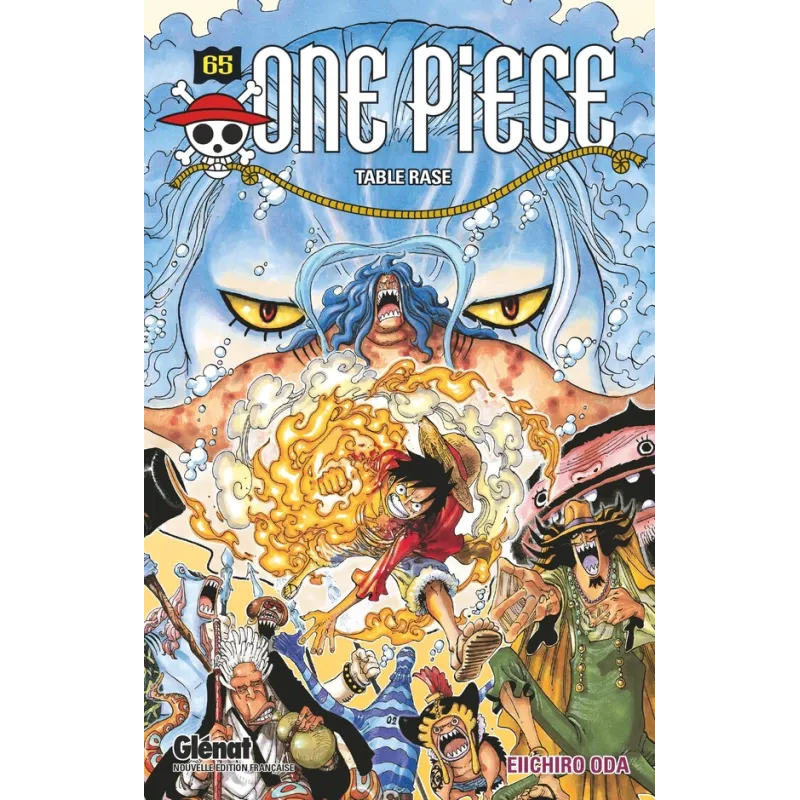 One Piece - édition originale Tome 65 : table rase - Eiichiro Oda - Glénat - Poche - ravate.com librairie reunion