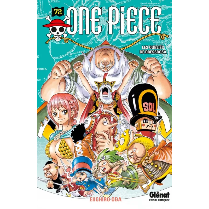 One Piece - édition originale Tome 72 : les oubliés de Dressrosa - Eiichiro Oda - Glénat - Poche - ravate.com librairie reunion