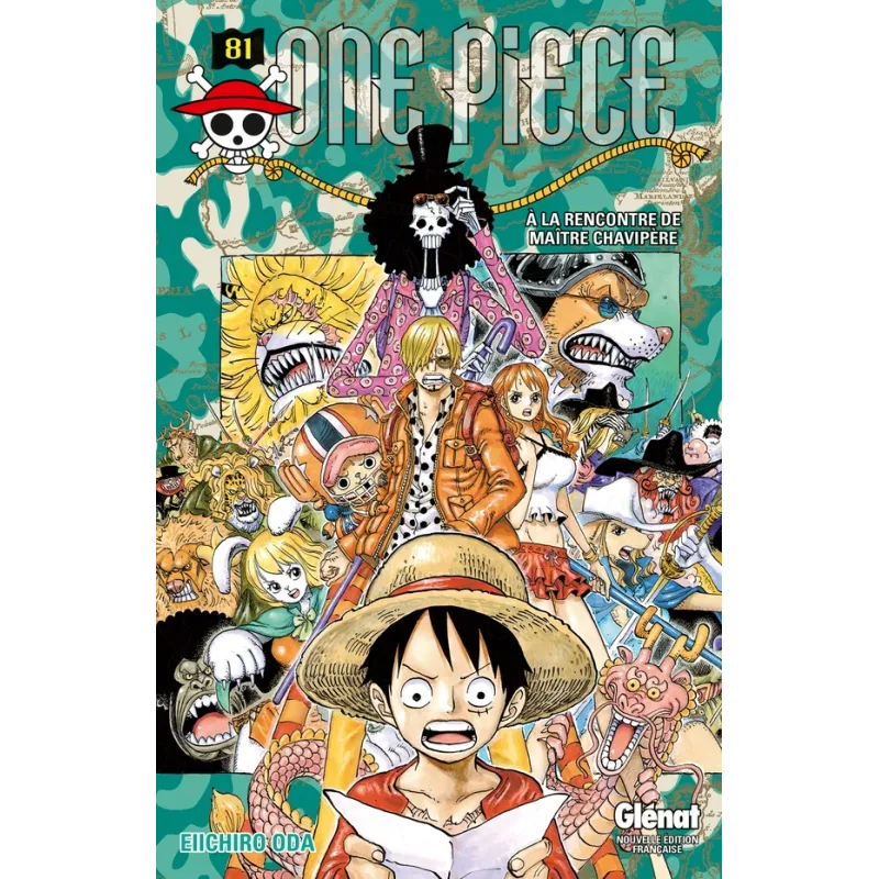 One Piece - édition originale Tome 81 : à la rencontre de maître Chavipère - Eiichiro Oda - Glénat - Poche - ravate.com librairi