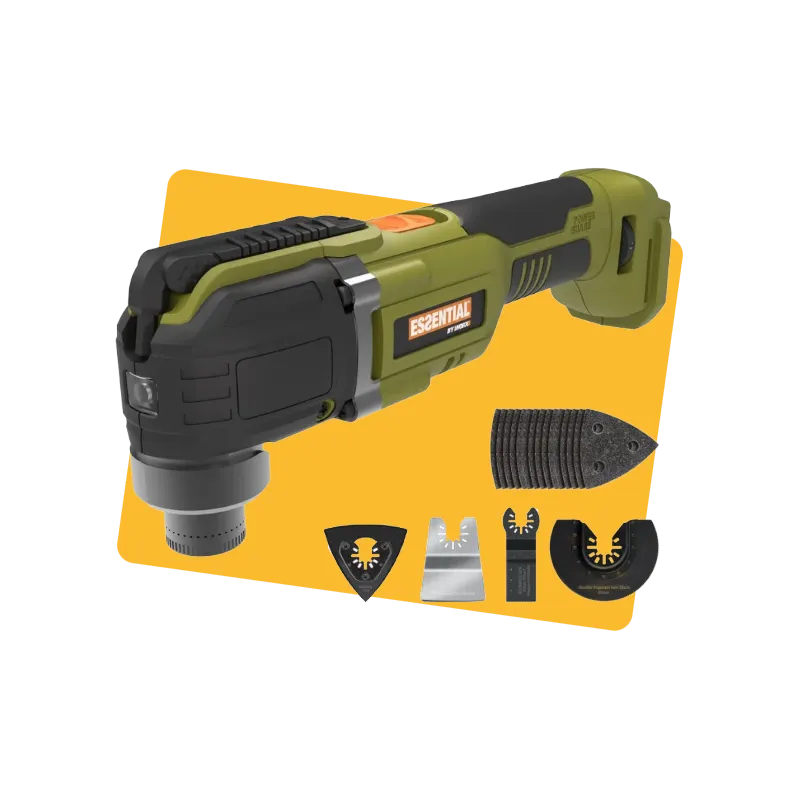 Outil multifonction à batterie 20V Vert/Noir - ESSENTIAL