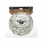 Couvercle en tissu reutilisable x3 Blanc - COOK CONCEPT - KB6041RD