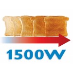 GRILLE PAIN PHILIPS 1500W ROUGE/NOIR HD2686/90