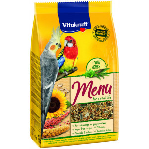 ALIMENT MENU HONEY GRANDES PERRUCHES 1KG OISEAU VITAKRAFT