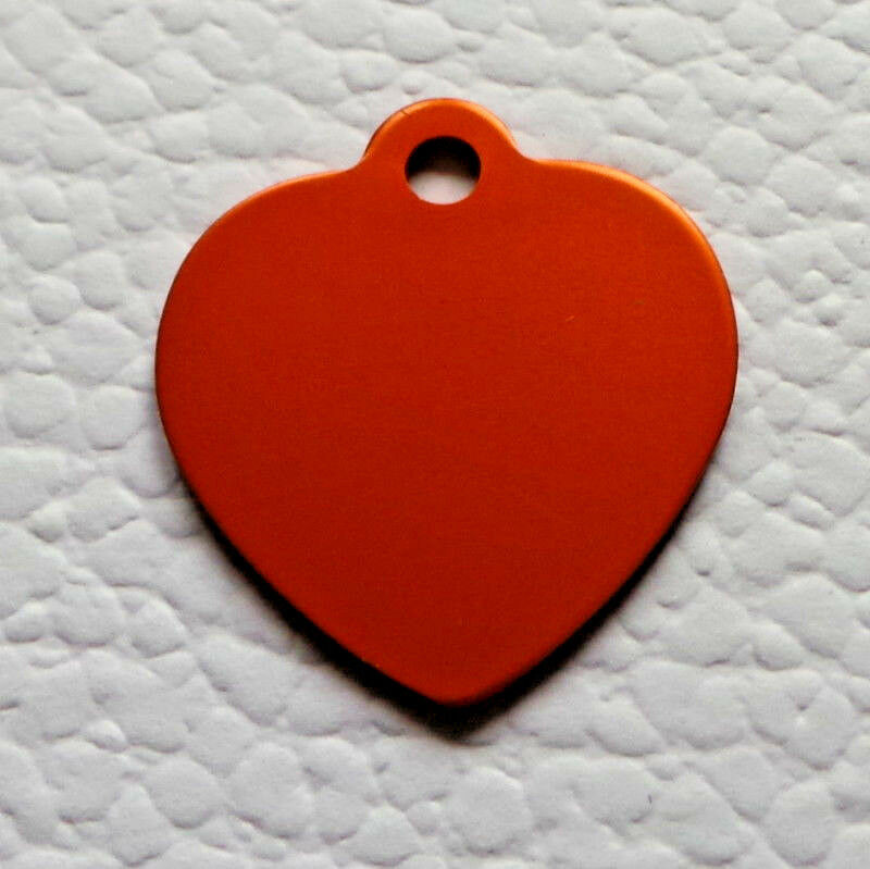 Aluminium Coeur Large Orange Taille L Chien Et Chat gee Ravate Com