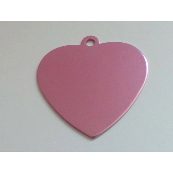 Aluminium Coeur Medium Rose Taille M Chien Et Chat gee Ravate Com