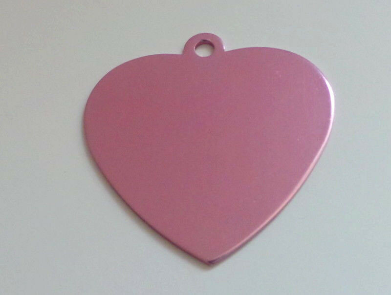 Aluminium Coeur Medium Rose Taille M Chien Et Chat gee Ravate Com