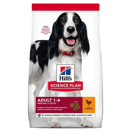 Croquettes chien adulte Medium Poulet 2,5kg - HILL'S