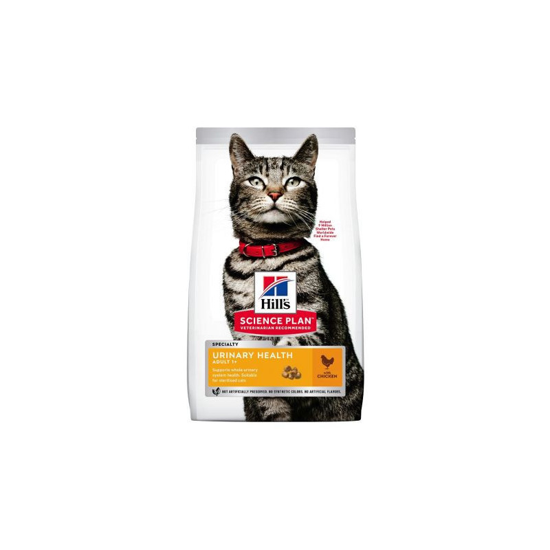 Croquettes Chat Urinary Health Poulet 1.5KG HILL'S SCIENCE PLAN