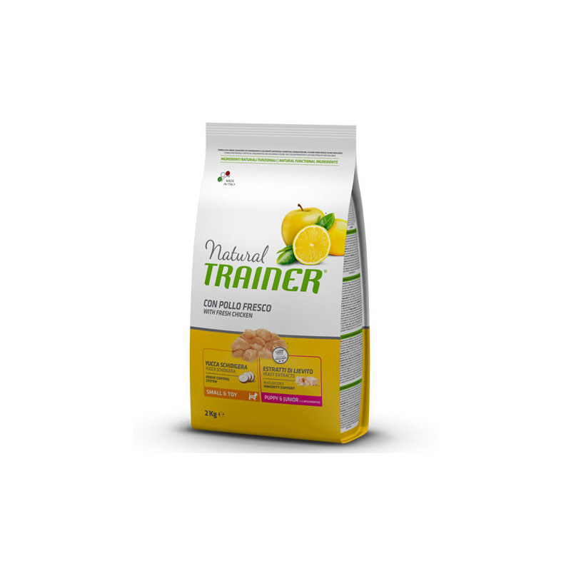 Croquettes Chiot Puppy & Junior small 2 Kg NATURAL TRAINER