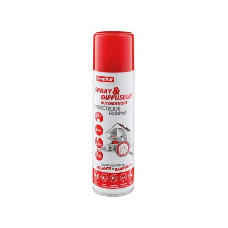 Diffuseur automatique insecticide habitation 200ml chien et chat BEAPHAR