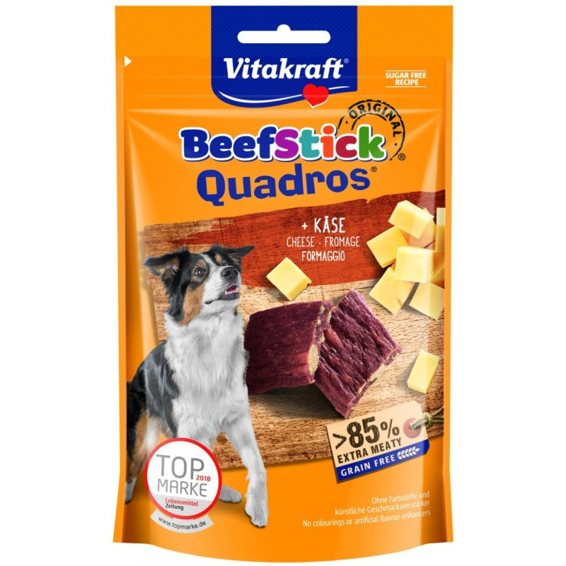FRIANDISE BEEF STICK¬ QUADROS + FROMAGRE 70G CHIEN VITAKRAFT