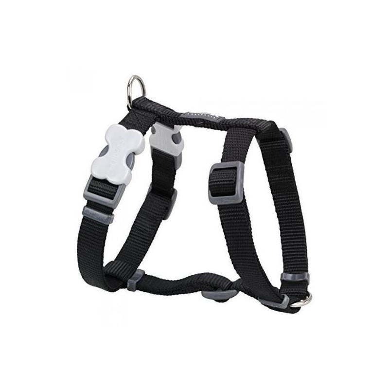 Harnais medium uni noir taille M (20mm) chien RED DINGO