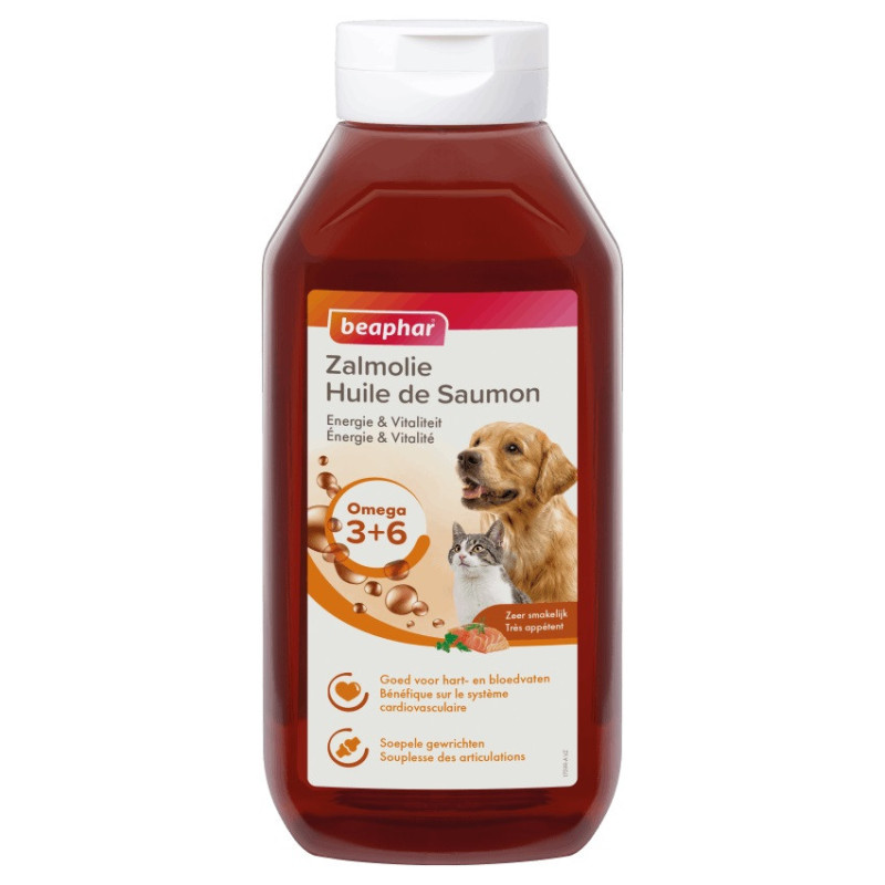 Complément Alimentaire Huile Saumon Chien Chat BEAPHAR