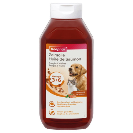 Complément Alimentaire Huile Saumon Chien Chat BEAPHAR
