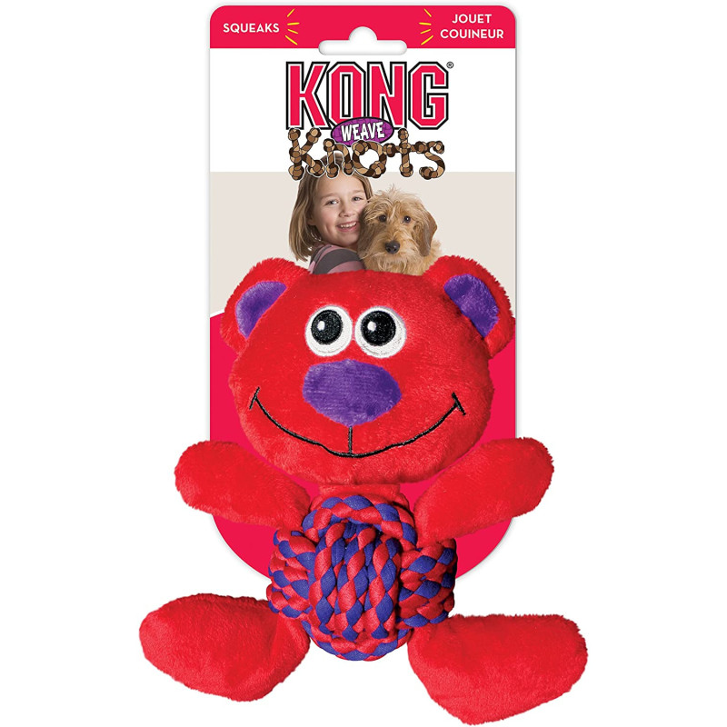Jouet Weave Knots Ours Medium Chien Kong