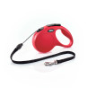 Laisse corde 5M classique chien M Rouge Flexi