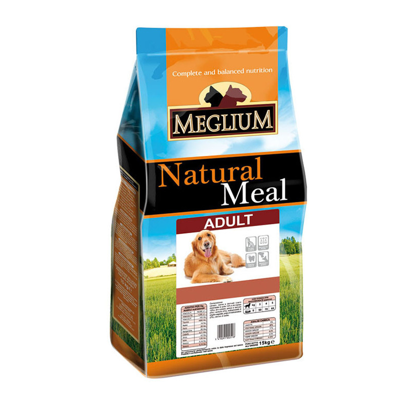 Croquettes Chien Adulte Poulet 15 kg - MEGLIUM