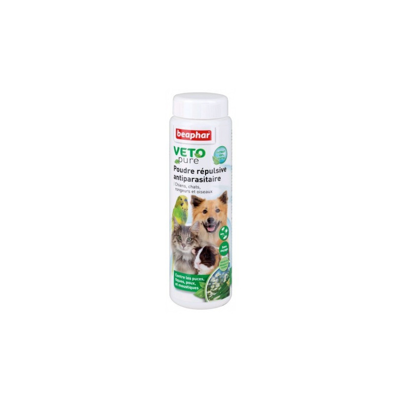 Poudre répulsive antiparasitaire naturel Vetopure BEAPHAR