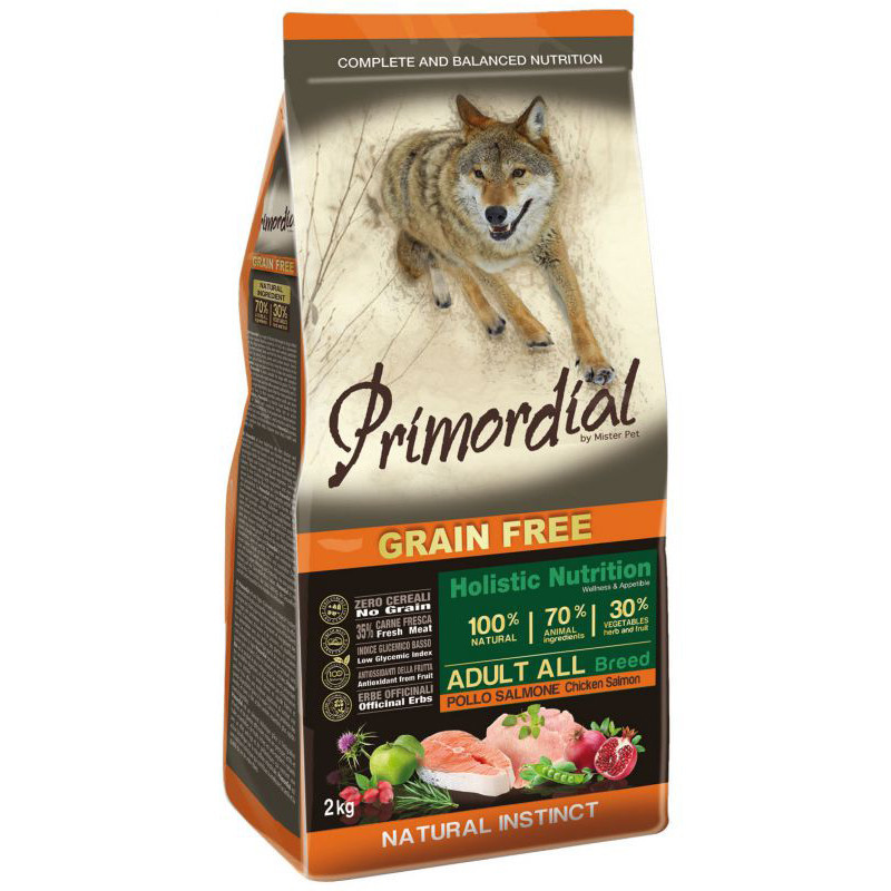 Croquettes Chien Adulte Poulet Saumon 12 Kg - PRIMORDIAL