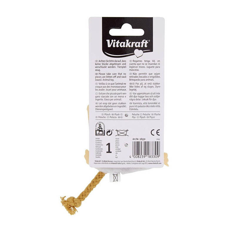 Jouet Souris Corde + Herbe à Chat VITAKRAFT
