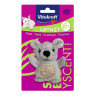 Peluche souris ou castor avec herbe à chat et cordage à griffer VITAKRAFT