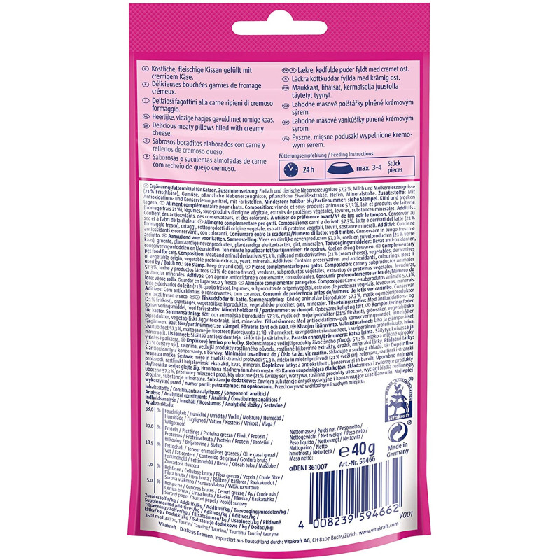Collation pour chat au fromage 9 x 40 g VITAKRAFT