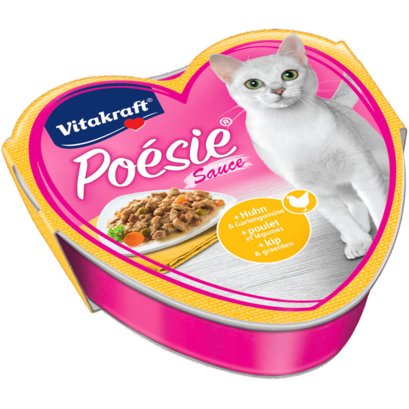 Pâtée Chat Poulet Légumes et Sauce Blanche Poésie - VITAKRAFT