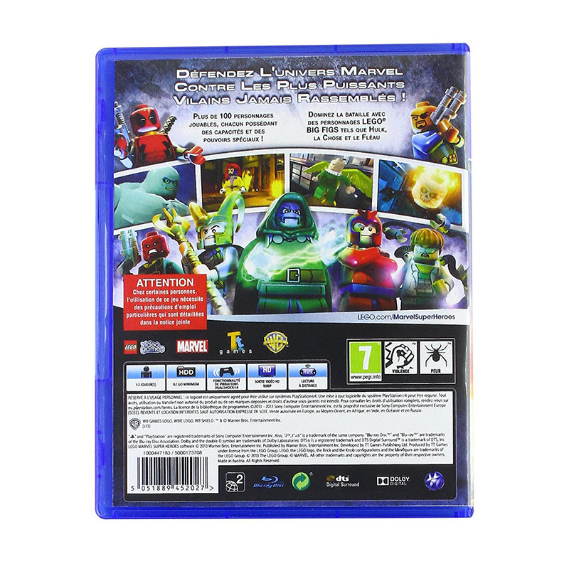 Jeux PS4 Warner LEGO MARVEL SUPER HEROES  - 65710076319