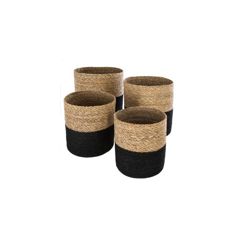 PANIER JUTE NOIR XL