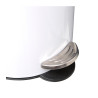 Poubelle à pédale Softclose 3L en métal blanc - 5FIVE