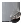 Poubelle à pédale Softclose 3L en métal gris - 5FIVE