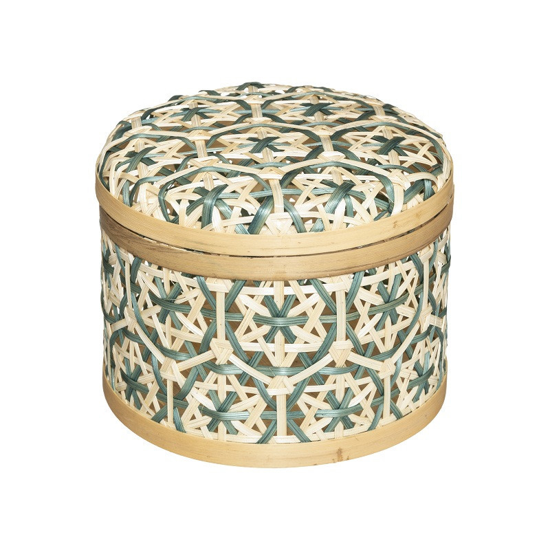 Boite de rangement en bambou H12,4cm
