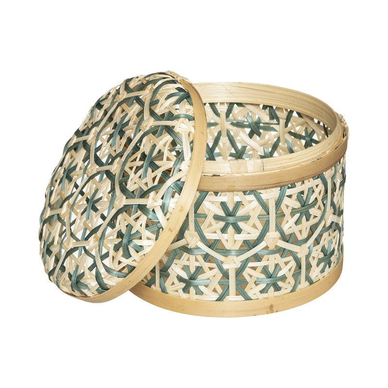 Boite de rangement en bambou H12,4cm
