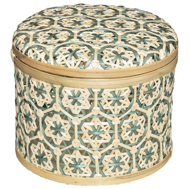 Boite de rangement en bambou H17cm