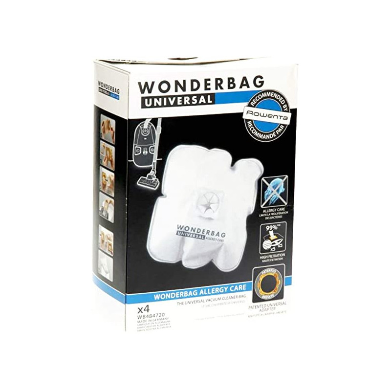 Wonderbag Wb484720 | Confronta prezzi | Sacchetti per aspirapolvere ROWENTA WB484720WB484720 Sacchetti universale Wonderbag aspirapolvere ROWENTA