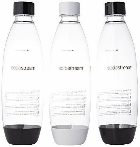 Sodastream 3000098 Pack 3 Bouteilles Pet 1L Fuse Blanc et Noir