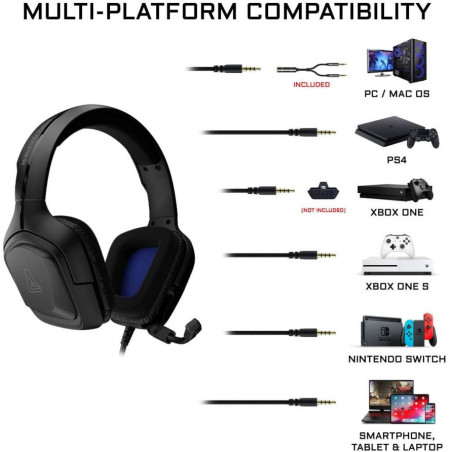 Casque gaming Korp Cobalt Stéréo Noir The G-LAB - BSKORPCOBALT/B
