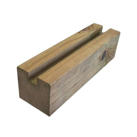 POTEAU BOIS RAINURE