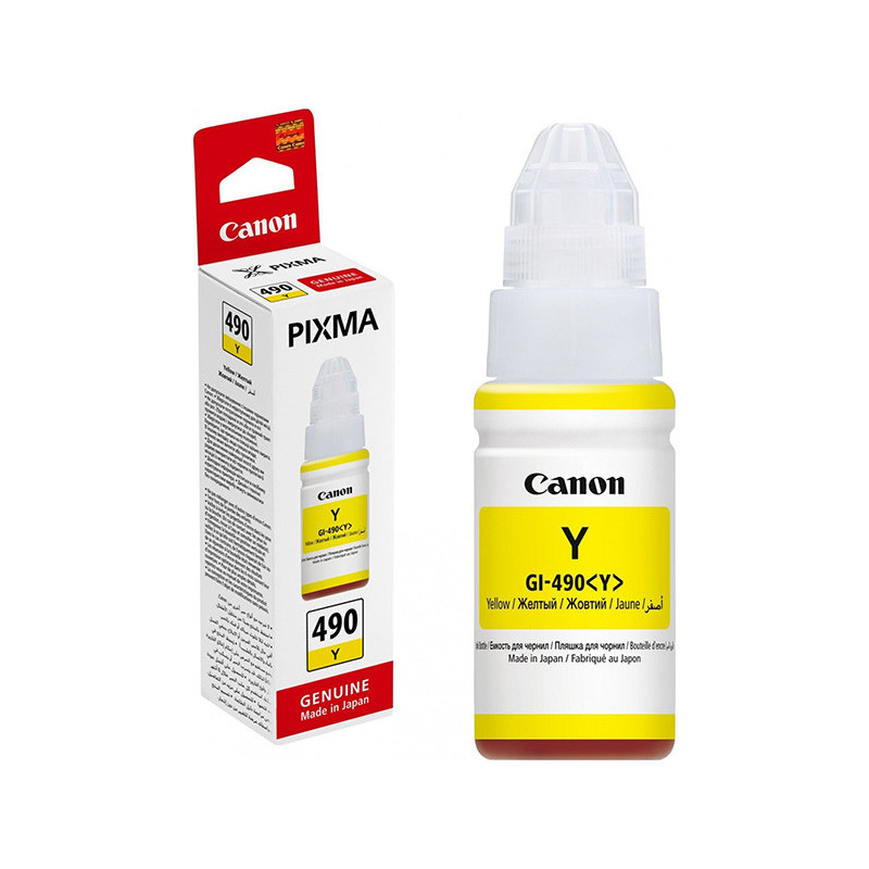 Cartouche d'encre GI-490Y Jaune CANON - ENCCAGI490Y