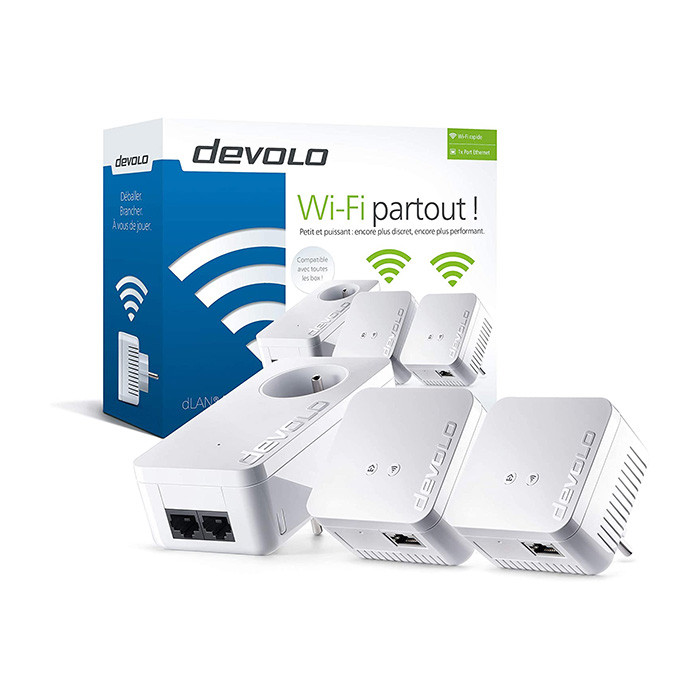 Adaptateur CPL dLAN 550 WiFi kit de réseau (9639) Blanc DEVOLO - DEVOLO9639  