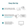 Clé WiFi USB N300 Mbps TL-WN823N Noir TP-LINK - TPLINKWN823N